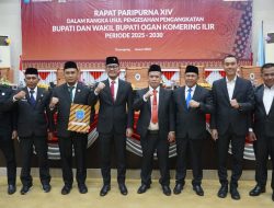 DPRD OKI Gelar Paripurna Usulan Pengesahan Pelantikan Bupati Wakil Bupati OKI Terpilih