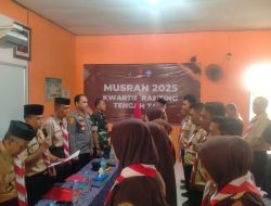 Anggota Koramil 0620-02/Tengahtani Hadiri Musran dan Pelantikan Majelis Pembimbing Ranting