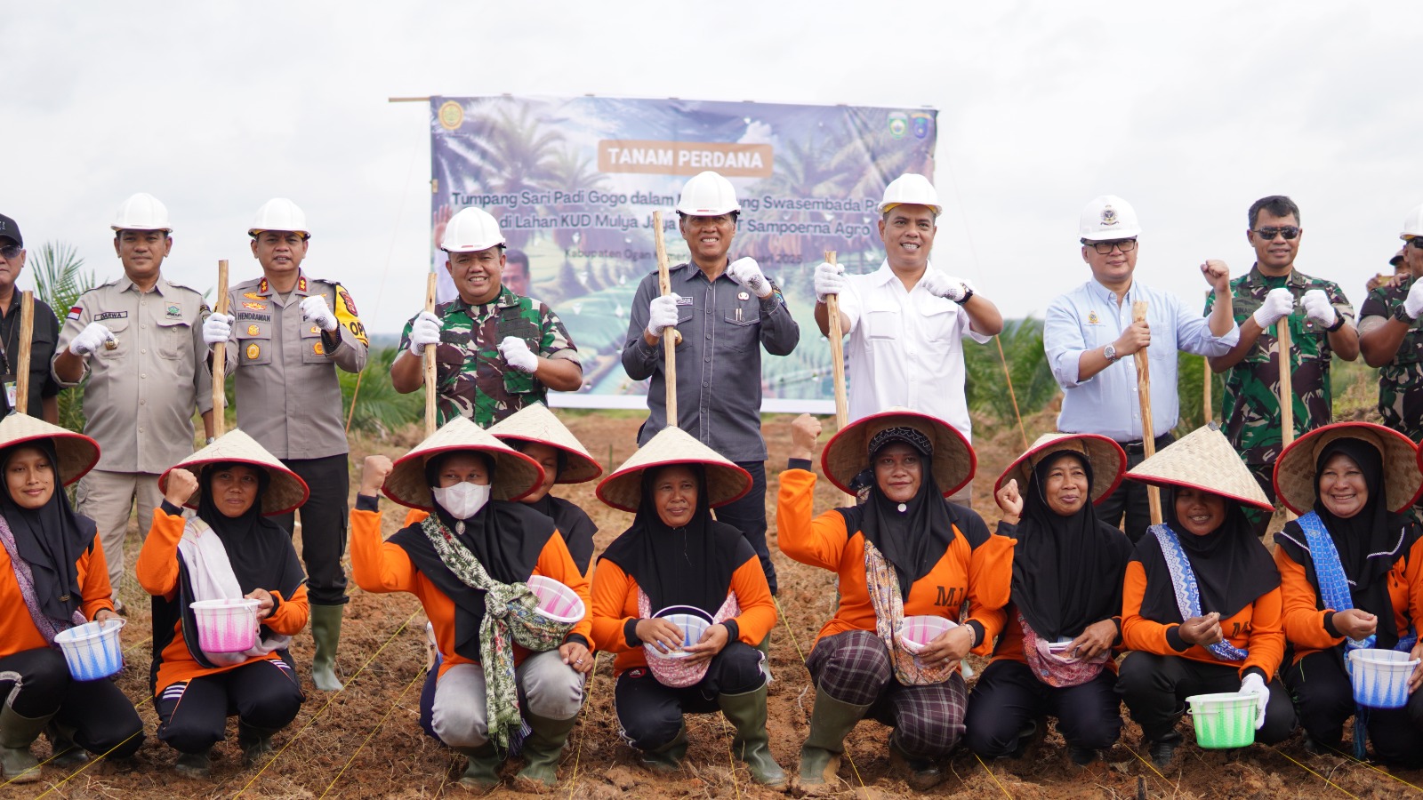 Lahan PSR di OKI Ditanami Padi Gogo, Dukung Swasembada Pangan Prabowo