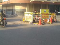 Galian Pipa Perumda Air Minum,Di Tuding Ganggu Pengguna Jalan