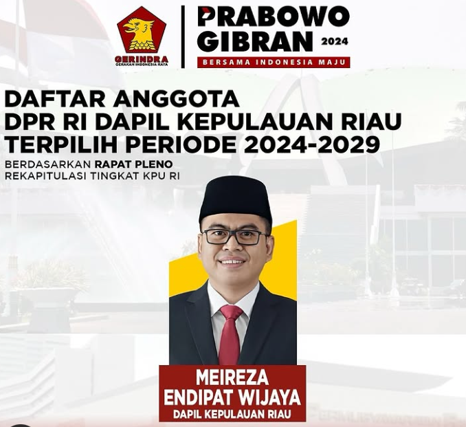 Ketua DPP Partai Gerindra Bakal Maju ke DPR-RI Lewat Dapil Kepri, Ini Alasannya