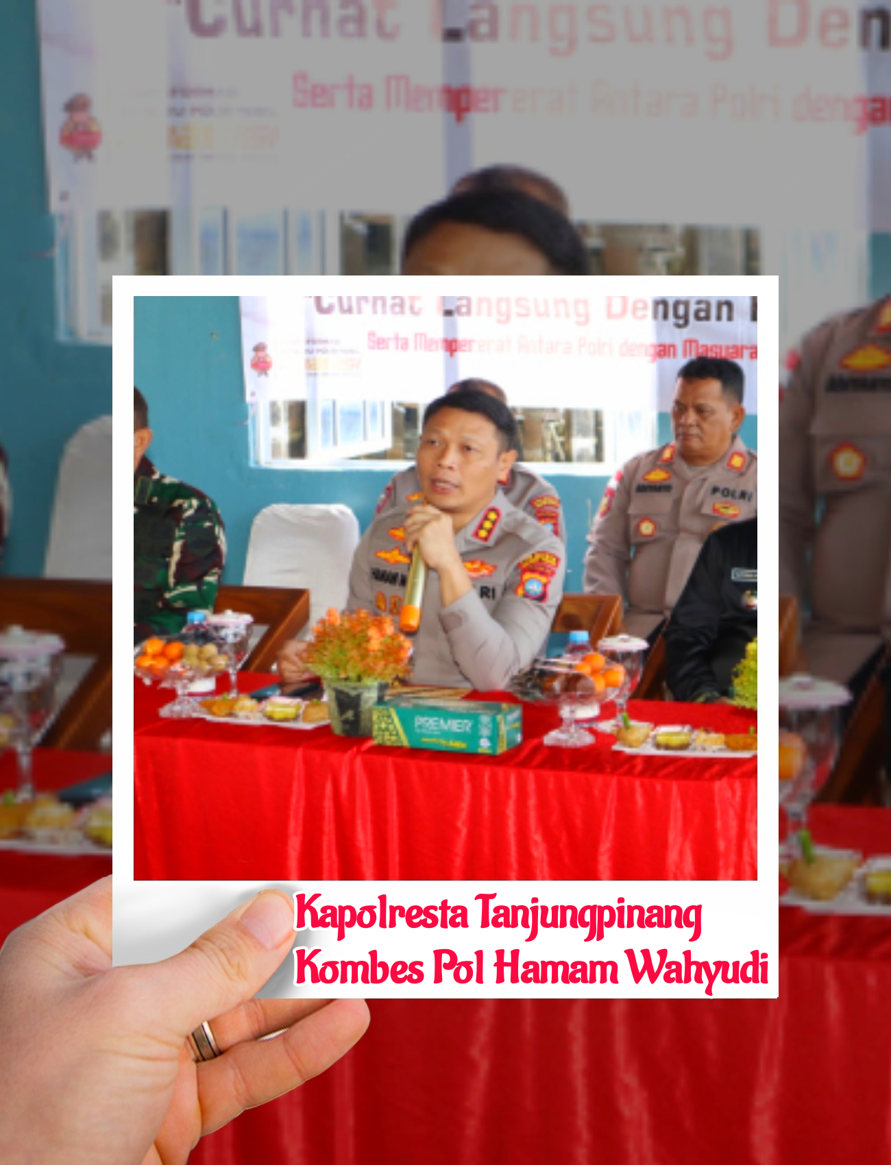 Jum’at Curhat, Warga Antusias Sampaikan Keluhan Kamtibmas kepada Kapolresta Tanjungpinang Kombes Pol Hamam Wahyudi