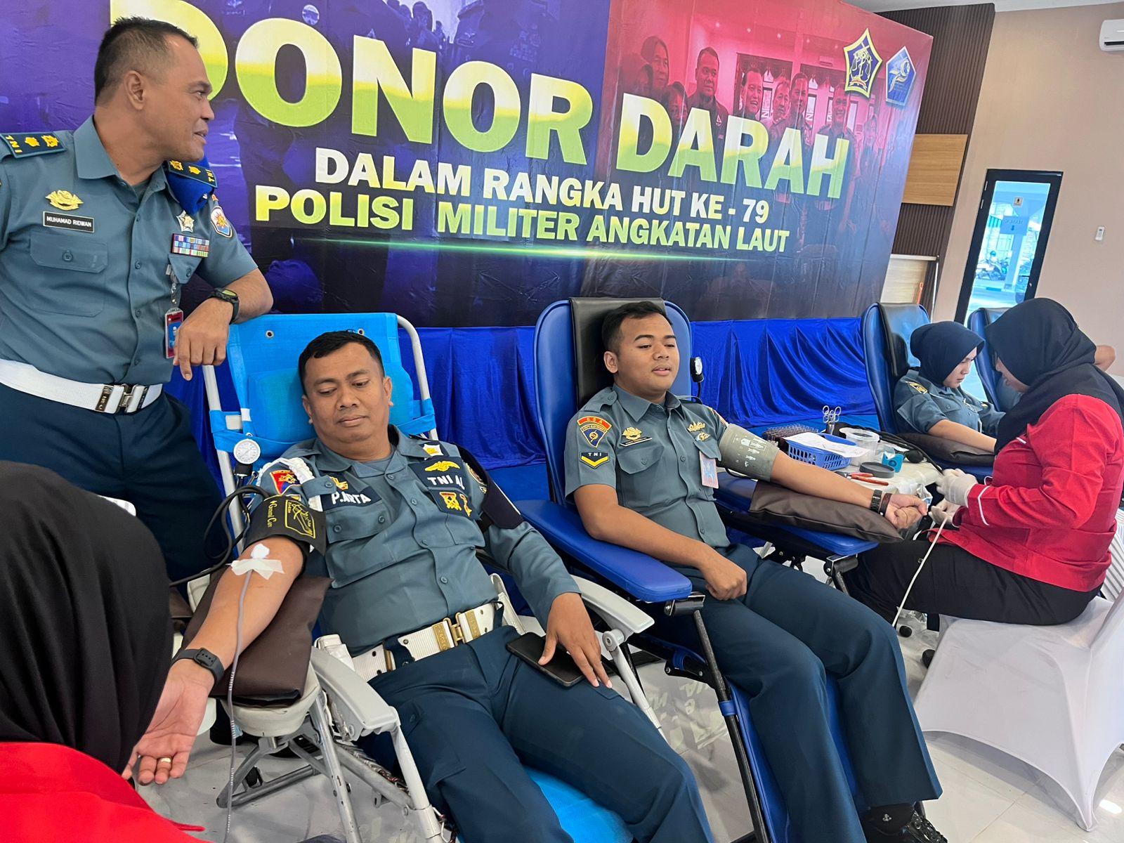 SAMBUT HUT KE-79 POLISI MILITER ANGKATAN LAUT TAHUN 2025, POM KOARMADA I GELAR DONOR DARAH