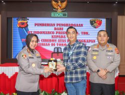 Polresta Cirebon Raih Penghargaan dan apresiasi dari PT Indomarco Prismatama TBK Atas Pengungkapan Pencurian Indomaret