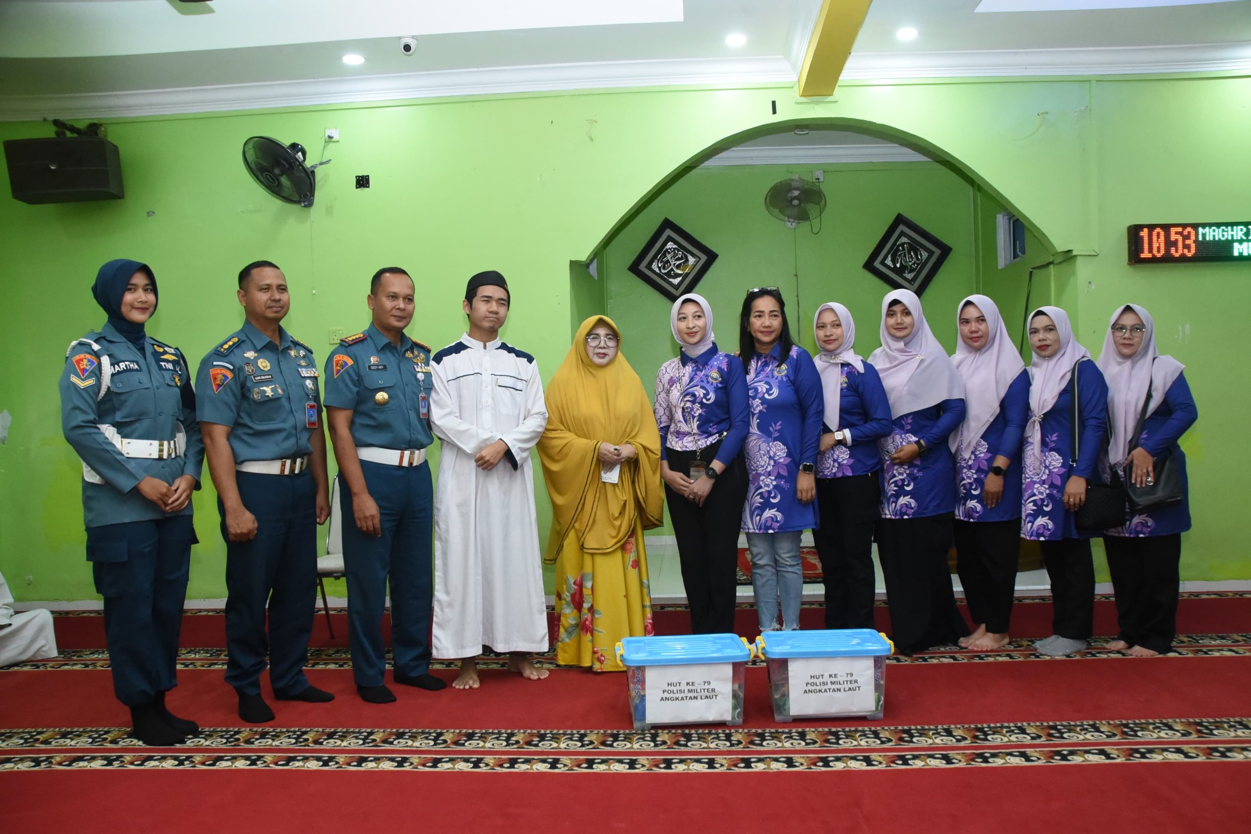 Menyambut Hut Ke-79 Polisi Militer Angkatan Laut (POMAL) Tahun 2025 Berbagi Kasih Ke Panti Asuhan Ummi AL-FITRAH Kota Tanjungpinang