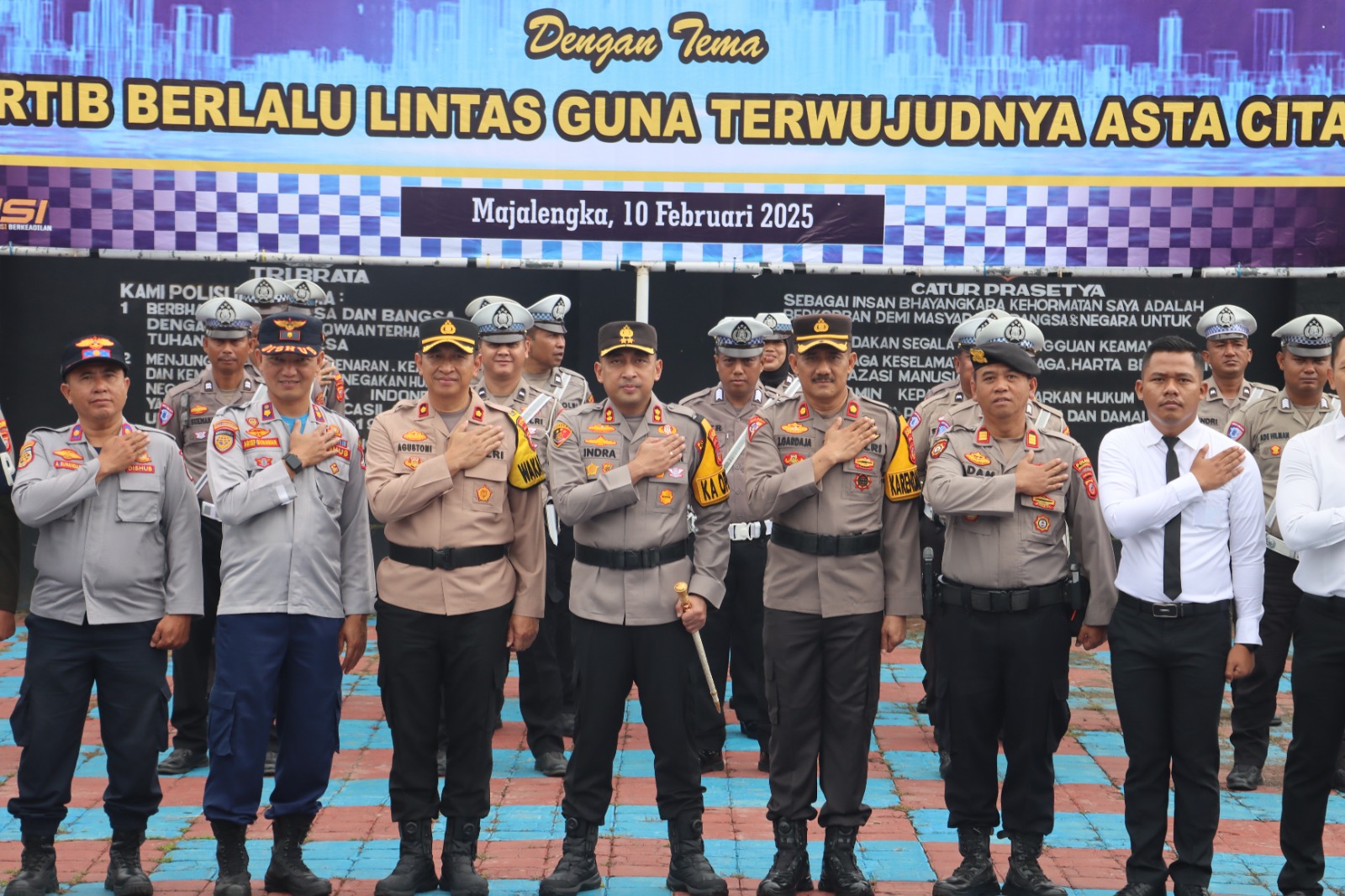 Kapolres Majalengka Pimpin Apel Pasukan Operasi Keselamatan Lodaya 2025