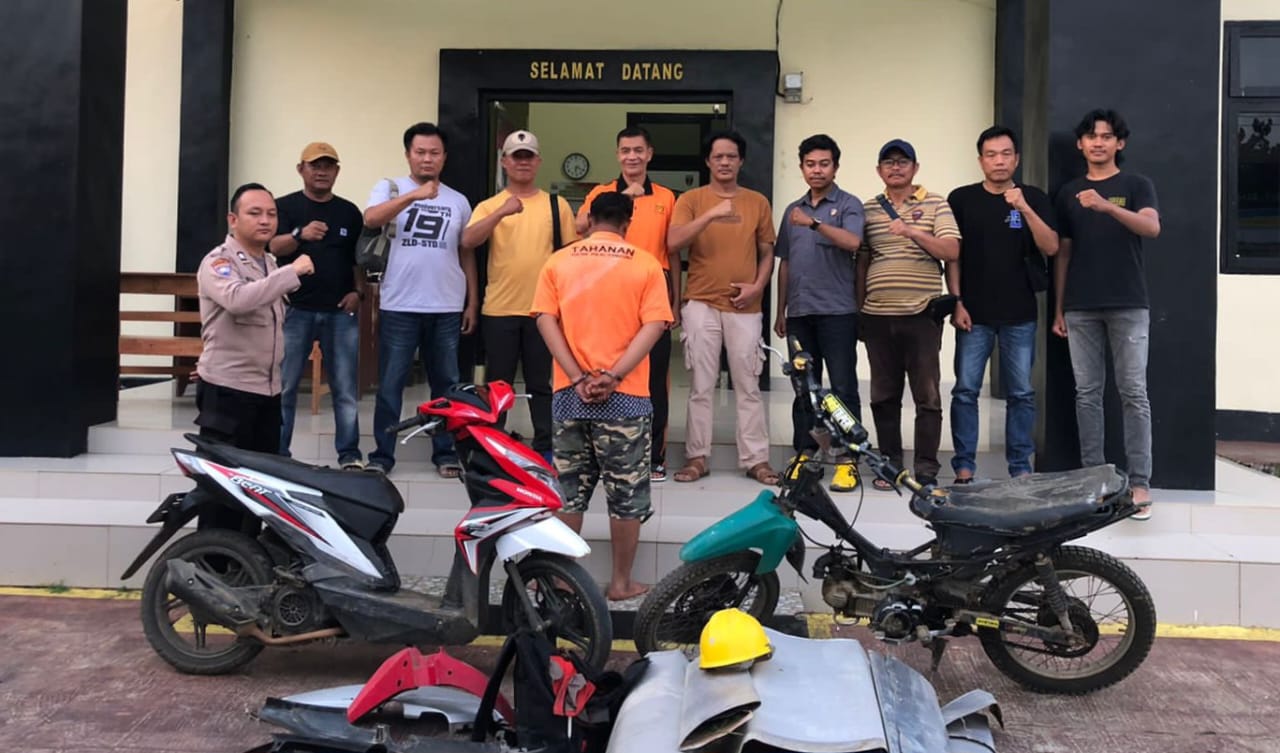 Satu dari Dua DPO Pencuri Diringkus Polsek Pulau Panggung di Area PT. PGE