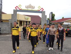 Keseruan Akhir Pekan, Polres Tanggamus Gelar Olahraga Bersama