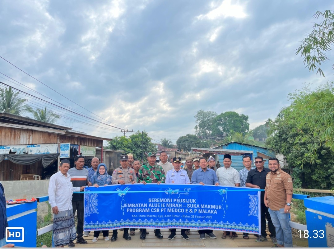 Dukung Akses Mobilitas Warga,Medco E&P Malaka Bangun Jembatan Permanen