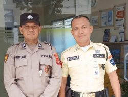 Kanit Sabhara Polsek Rangkasbitung Polres Lebak Patroli Mobile Ke Bank BJB Rangkasbitung