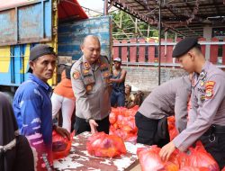 Berkolaborasi dengan Pemkab, Polres Tanggamus Gelar Bazar Pasar Murah di Gisting