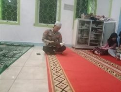 Bhabinkamtibmas Polsek Cimarga Polres Lebak Gelar Tadarusan Di Masjid Nurul Iman