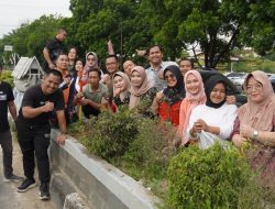 Sambut Idul Fitri, OPD di Lingkungan Pemkab OKI Lakukan Bersih-Bersih di Wilayah Kota Kayuagung