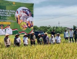 Dandim 0614/Kota Cirebon Ikuti Panen Raya Padi Serentak 14 Provinsi Secara Daring