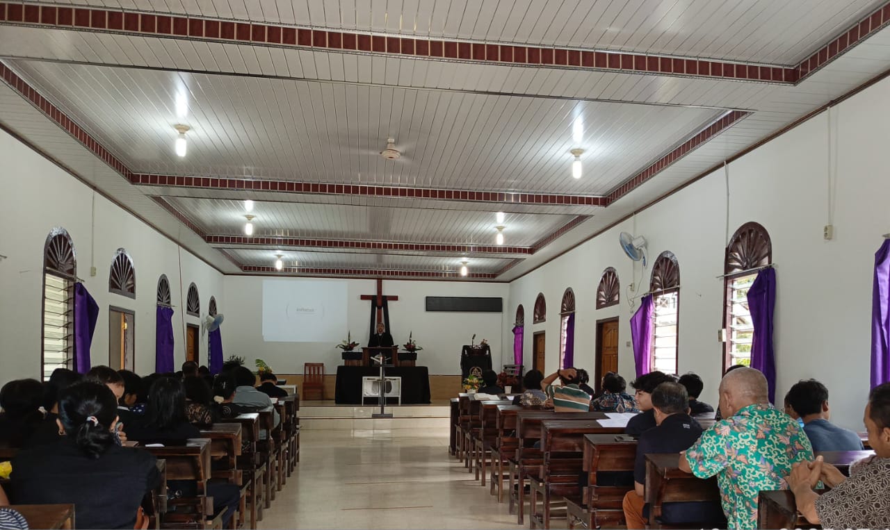 Polsek Kota Agung Amakan Ibadah Jumat Agung di Tiga Gereja
