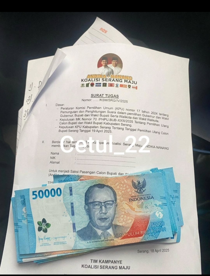Lagi-Lagi 2 orang warga Timses ( Andika-Nanang ) terkena OTT diduga Politik uang