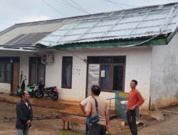 Polsek Pulau Panggung Identifikasi Rumah Diterjang Angin Kencang