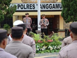 Upacara Welcome and Farewell Parade Kapolres Tanggamus