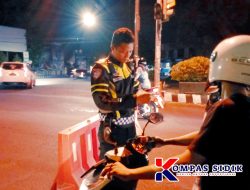 Antisipasi Balap Liar dan Gesekan Perguruan Silat, Jalan Ahmad Yani Kota Kediri Dijaga Ketat Polisi