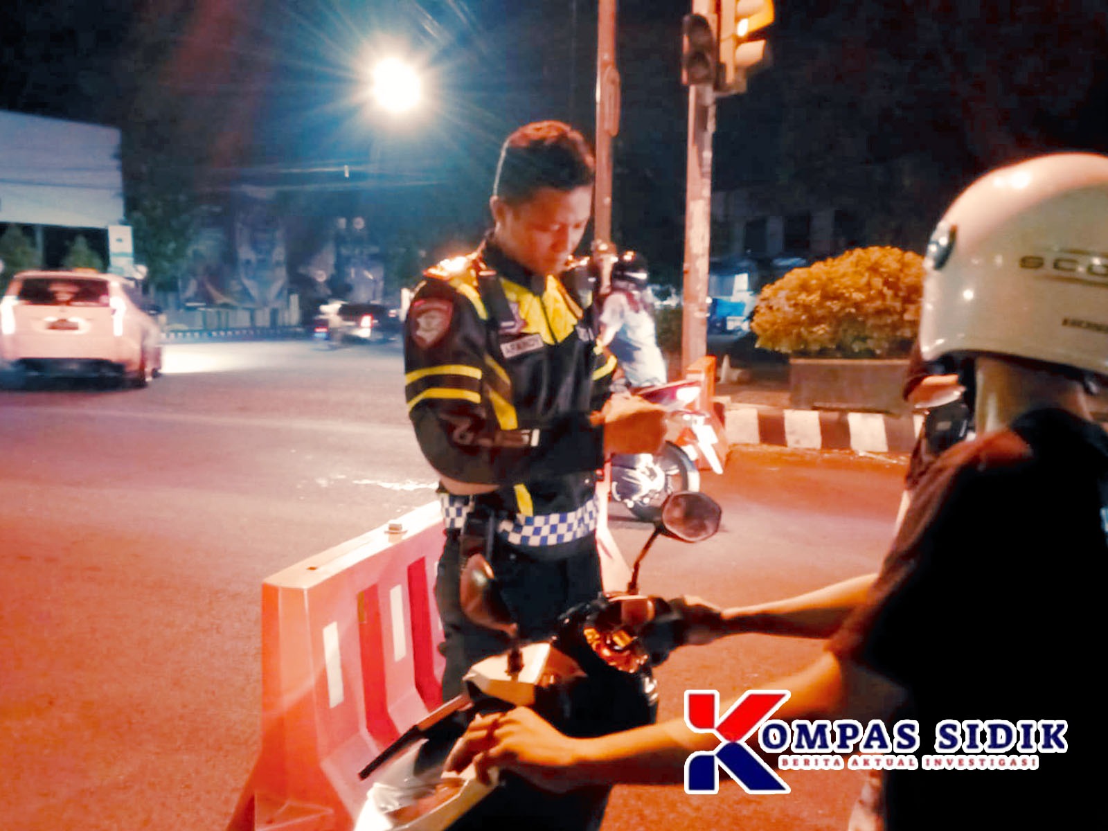 Antisipasi Balap Liar dan Gesekan Perguruan Silat, Jalan Ahmad Yani Kota Kediri Dijaga Ketat Polisi