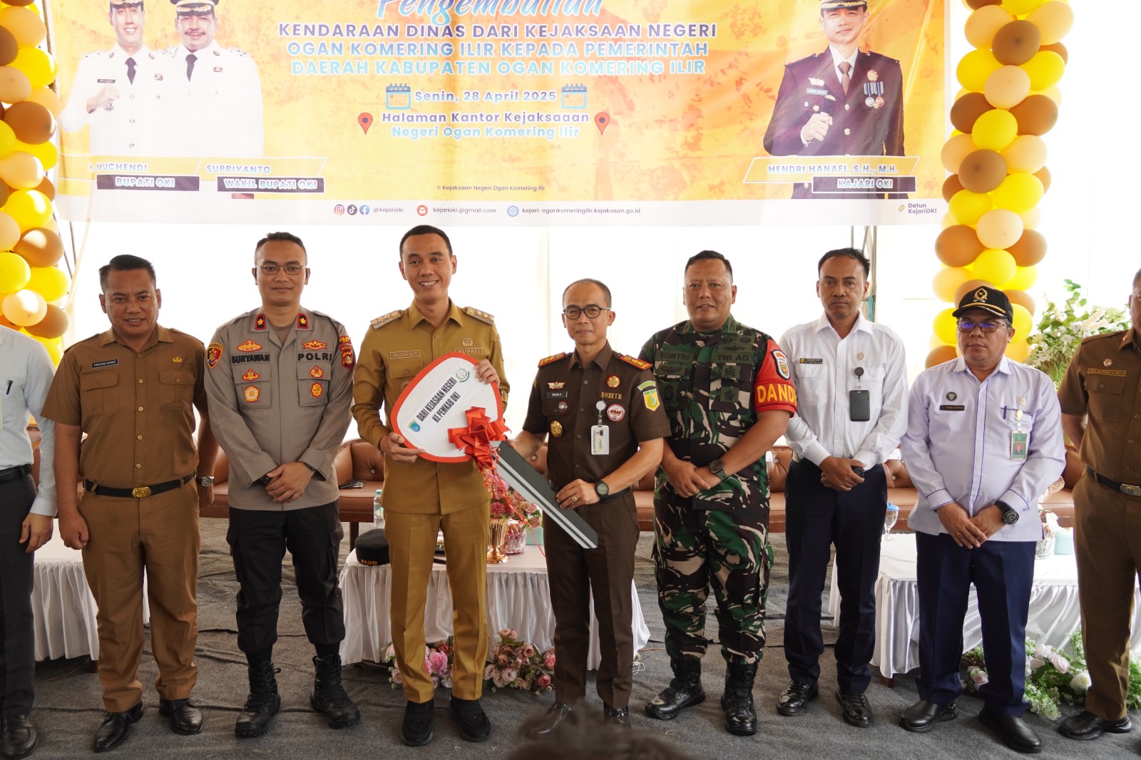 Bupati Muchendi Apresiasi Kejari OKI Pulihkan Aset Pemda Senilai Rp 8,8 Miliar.