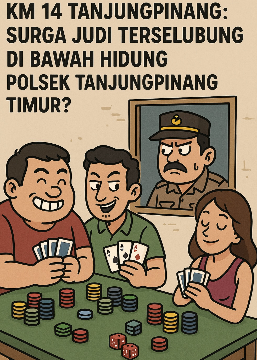 Km 14 Tanjungpinang: Surga Judi Terselubung di Bawah Hidung Polsek Tanjungpinang Timur ?