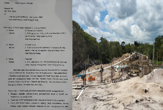 Geram Lahannya Dijarah, Pemilik Layangkan Somasi ke Penambang Pasir Liar
