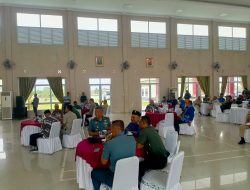 Danlanal Bintan Hadiri Halal Bihalal Presiden RI Dengan Purnawirawan TNI-Polri Melalui Vicon