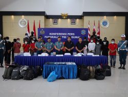 Gerak Cepat Tim Gabungan F1QR Lanal Dumai, 19 Calon PMI Non Prosedural dan 2 Pelaku TPPM Berhasil Diamankan