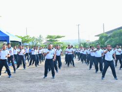 Jaga Kebugaran dan Kebersamaan, Komandan Lantamal I Lakukan Olahraga Bersama Prajurit Satrol Lantamal I