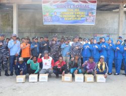 Garda Terdepan Pengamanan Perbatasan, Danlanal Dumai Laksanakan Bakti Sosial dan Pastikan Kesiapsiagaan Pos TNI AL di Perbatasan