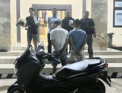 Bersama Tim Gabungan, Polsek Kota Agung Tangkap Dua Pelaku Curanmor Lintas Kabupaten