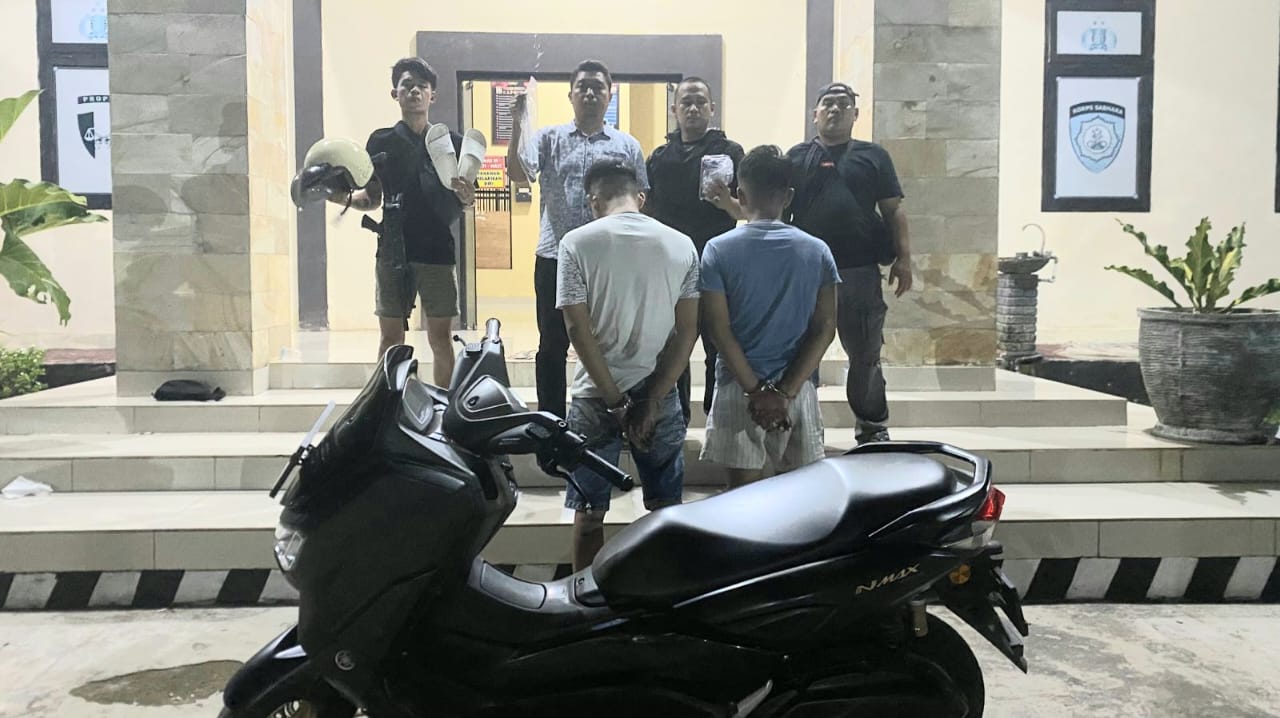 Bersama Tim Gabungan, Polsek Kota Agung Tangkap Dua Pelaku Curanmor Lintas Kabupaten