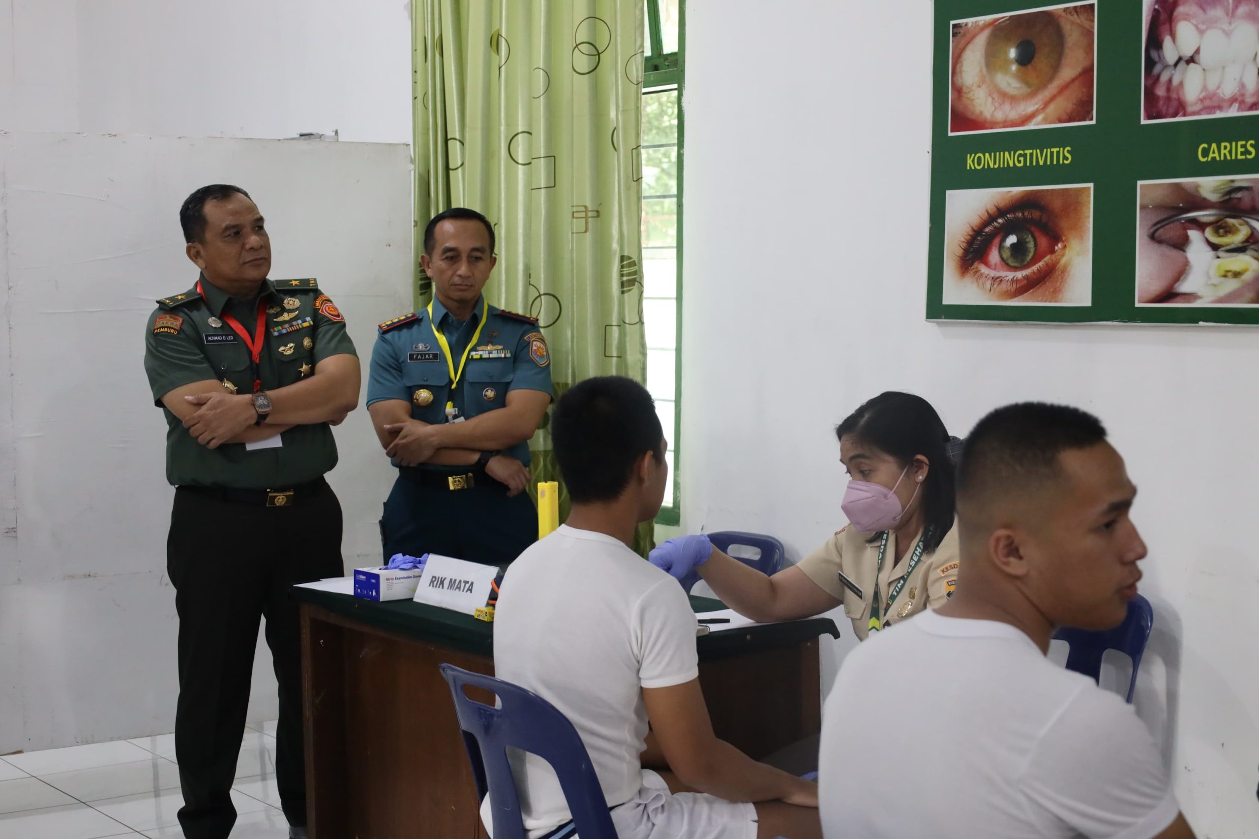 Wakil Komandan Lantamal I Turut Serta Awasi Pelaksanaan Pemeriksaan Kesehatan Calon Taruna Akademi TNI