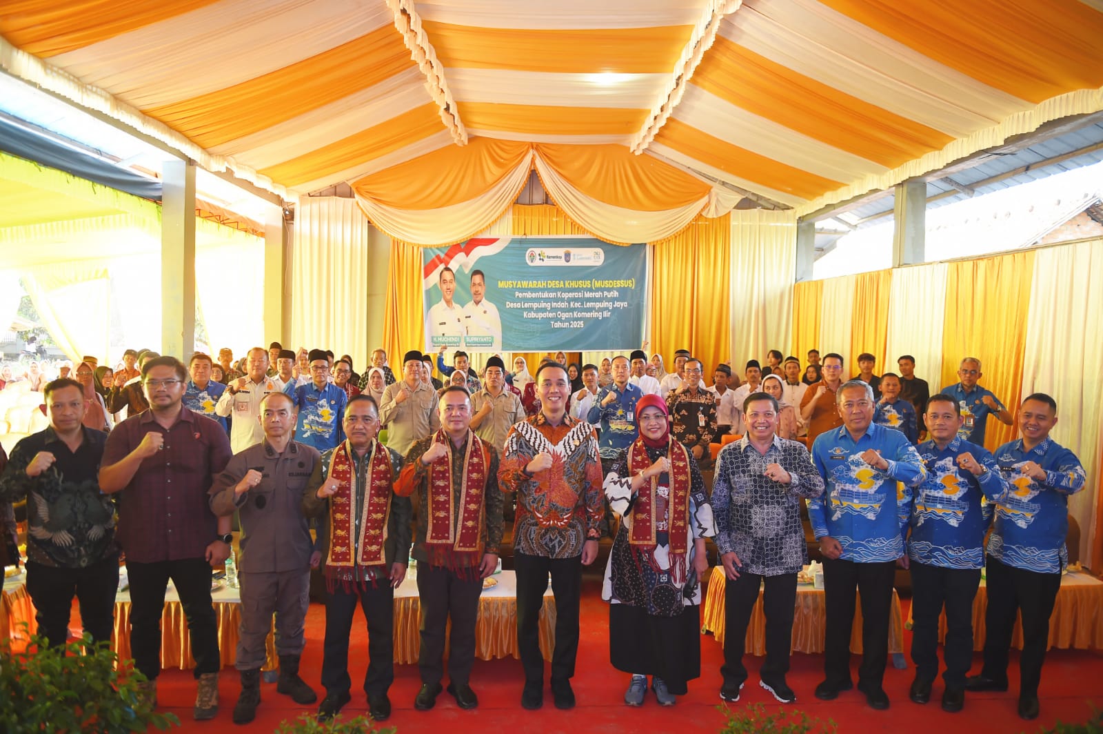 Bupati Muchendi Pimpin Musdesus Serentak, 327 Kopdes Merah Putih Lahir di OKI