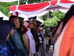 Komandan Beserta Prajurit Lanal Bandung Ikuti Upacara Hari Kebangkitan Nasional Tingkat Provinsi Jawa Barat di Gasibu Bandung