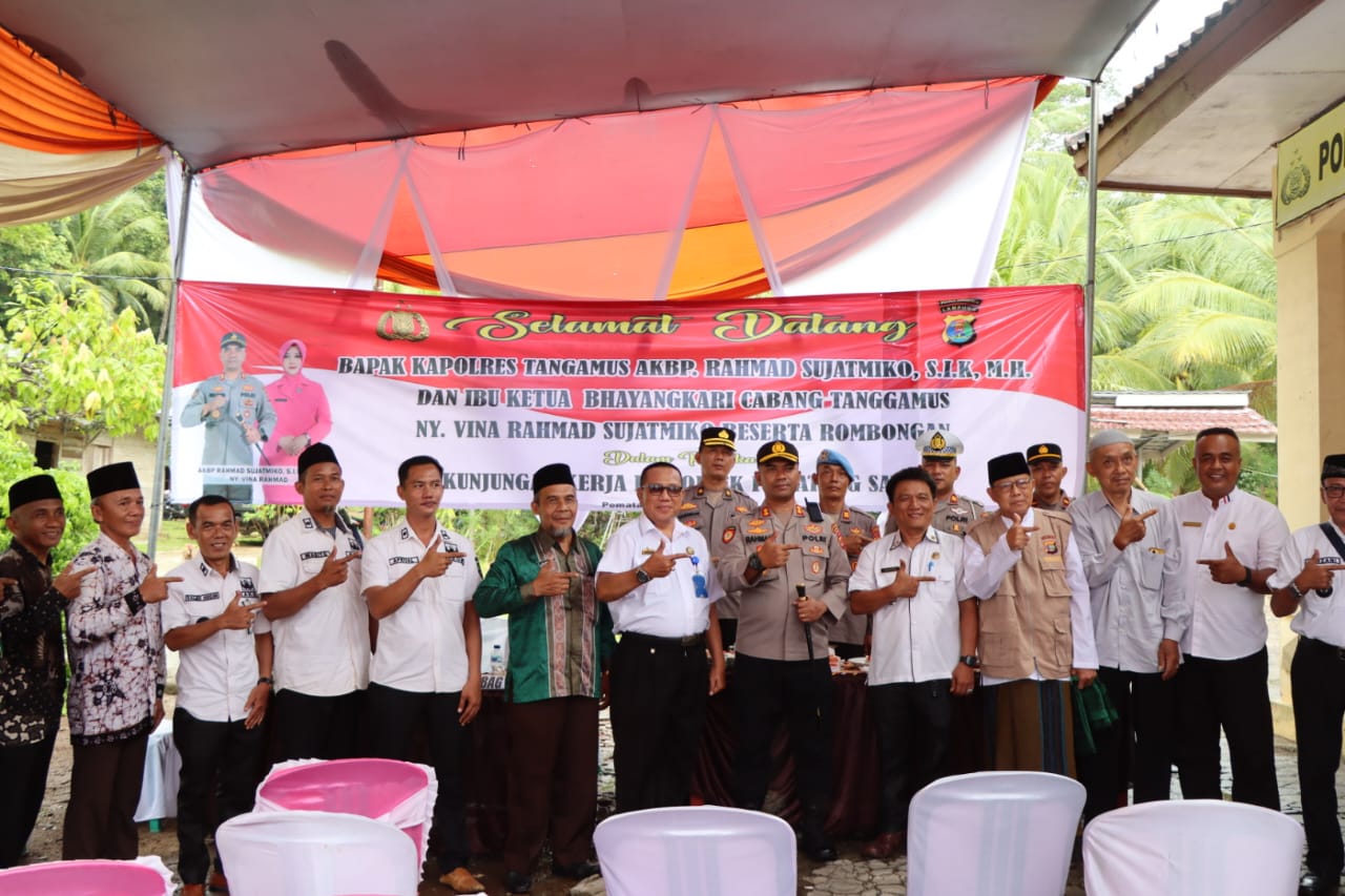 Kapolres Tanggamus Lakukan Kunjungan Kerja ke Polsek Pematangsawa, Tekankan Sinergi Jaga Kamtibmas