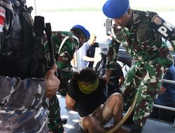 Tim Gabungan Lanal TBA dan Tim Intelmar Lantamal I Berhasil Gagalkan Penyelundupan Narkotika Jenis Shabu di Perairan Muara Sungai Asahan