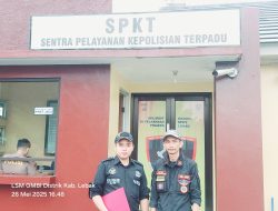 Ketua LSM GMBI Lebak Sekaligus Konsultan Dari Ramces dan Fatner Resmi Laporkan Wawan Ke Polres Lebak