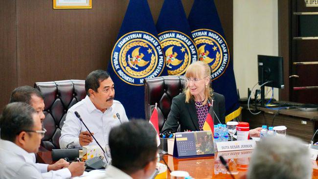 Audensi dengan Menteri Imipas Agus Andrianto, Dubes Jerman Apresiasi Layanan Imigrasi RI