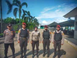 Anggota Polsek Rangkasbitung Polres Lebak Dan Taruna Akpol Yon Adhi Wiratama Patroli Keperusahaan Temui Satpam PT.CMJ