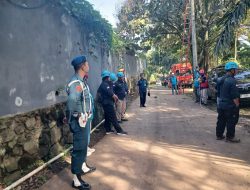Denpomal Lanal Bandung Ikut Serta Pamdalalin Giat Latihan Penanggulangan Bencana