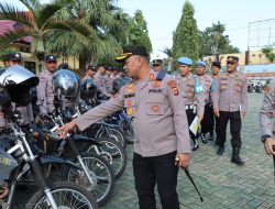 Kapolres Tanggamus Periksa Kendaraan Operasional, Tekankan Perawatan dan Tugas Bhabinkamtibmas