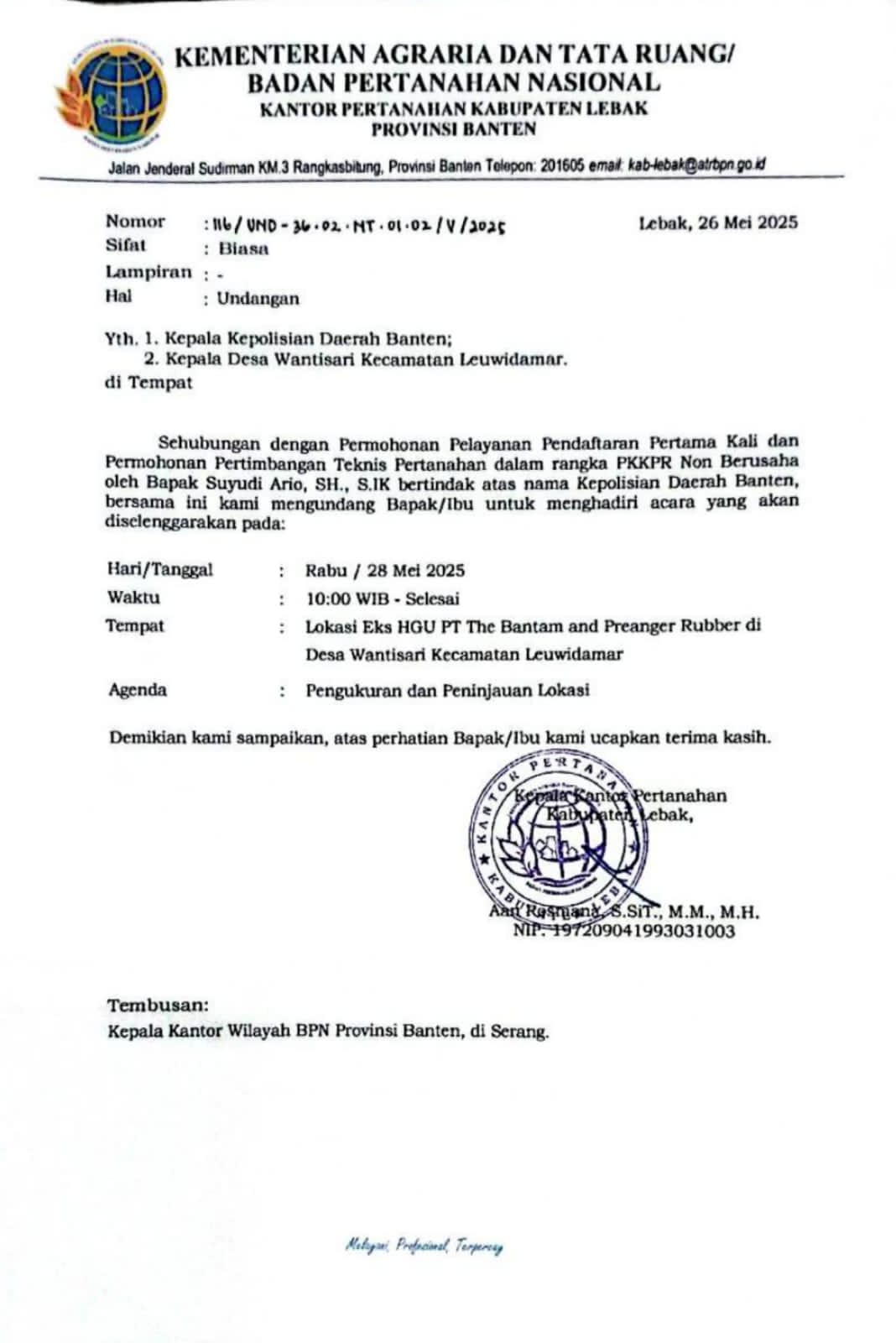 Soal Ajuan Kapolda Banten: King Naga Angkat Bicara