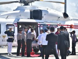 Helikopter AW 189 Polri Melaksanakan Pelayanan Penerbangan Kepresidenan Untuk Presiden RI dan Presiden Perancis Dengan Sukses