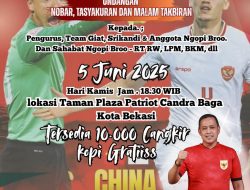 ‎Komunitas Ngopi Broo Hadir Menyediakan 10.000 Cangkir Kopi Gratis dalam Rangka Nobar, Tasyakuran dan Malam Takbiran ‎