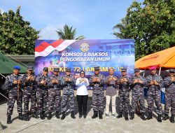 Lantamal IX Gelar Bakti Sosial Kesehatan dan Komunikasi Sosial Jelang HUT Tahun 2025