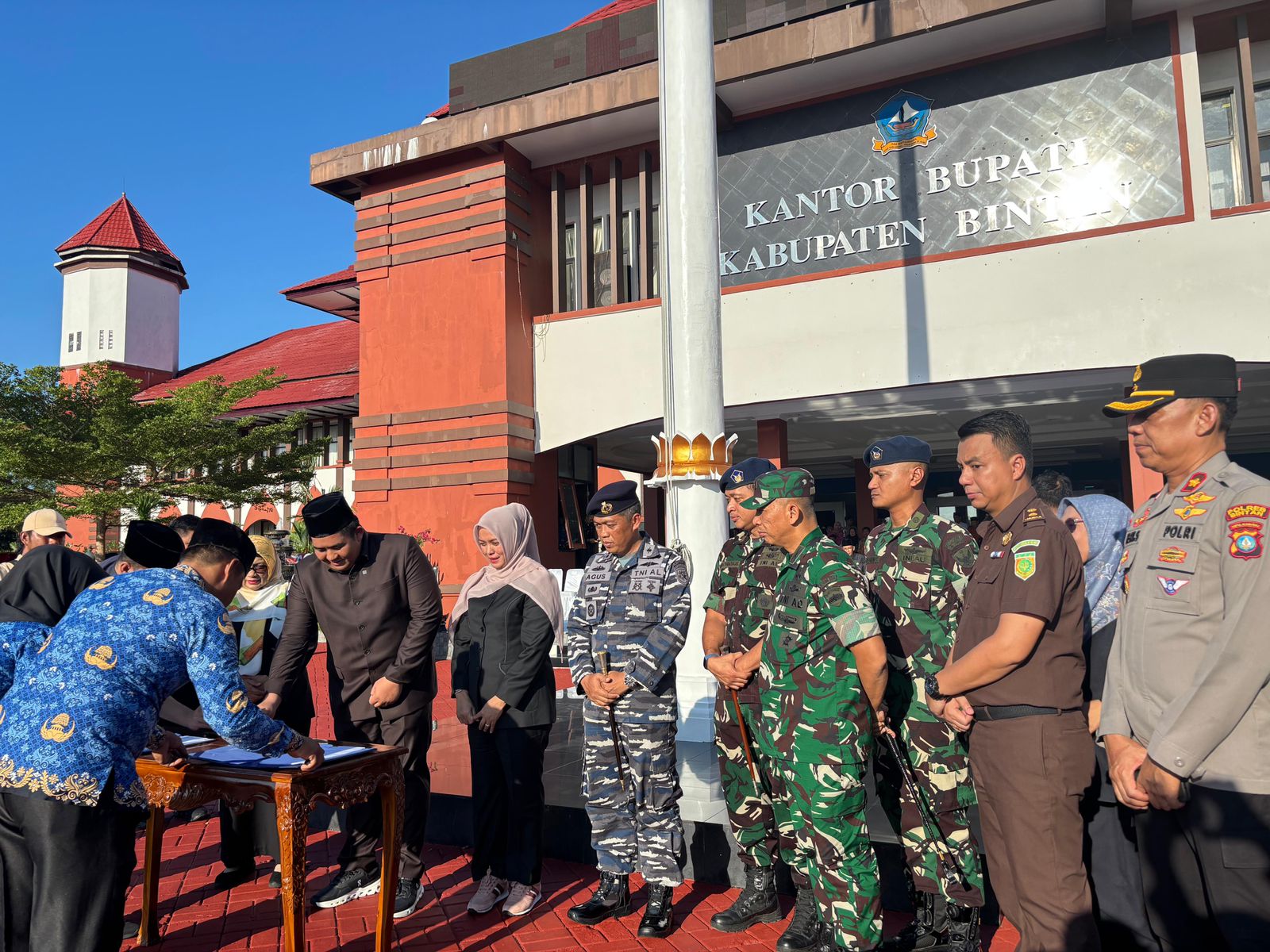 Danlanal Bintan Hadiri Pengangkatan CPNS dan PPPK