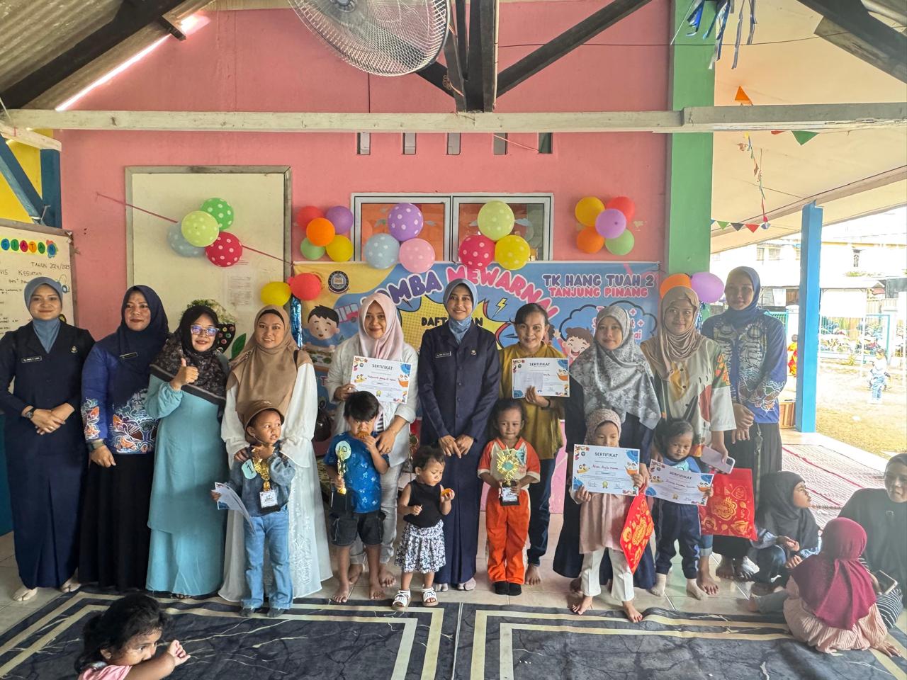 TK Hang Tuah 2 Tanjungpinang Adakan Lomba Mewarnai
