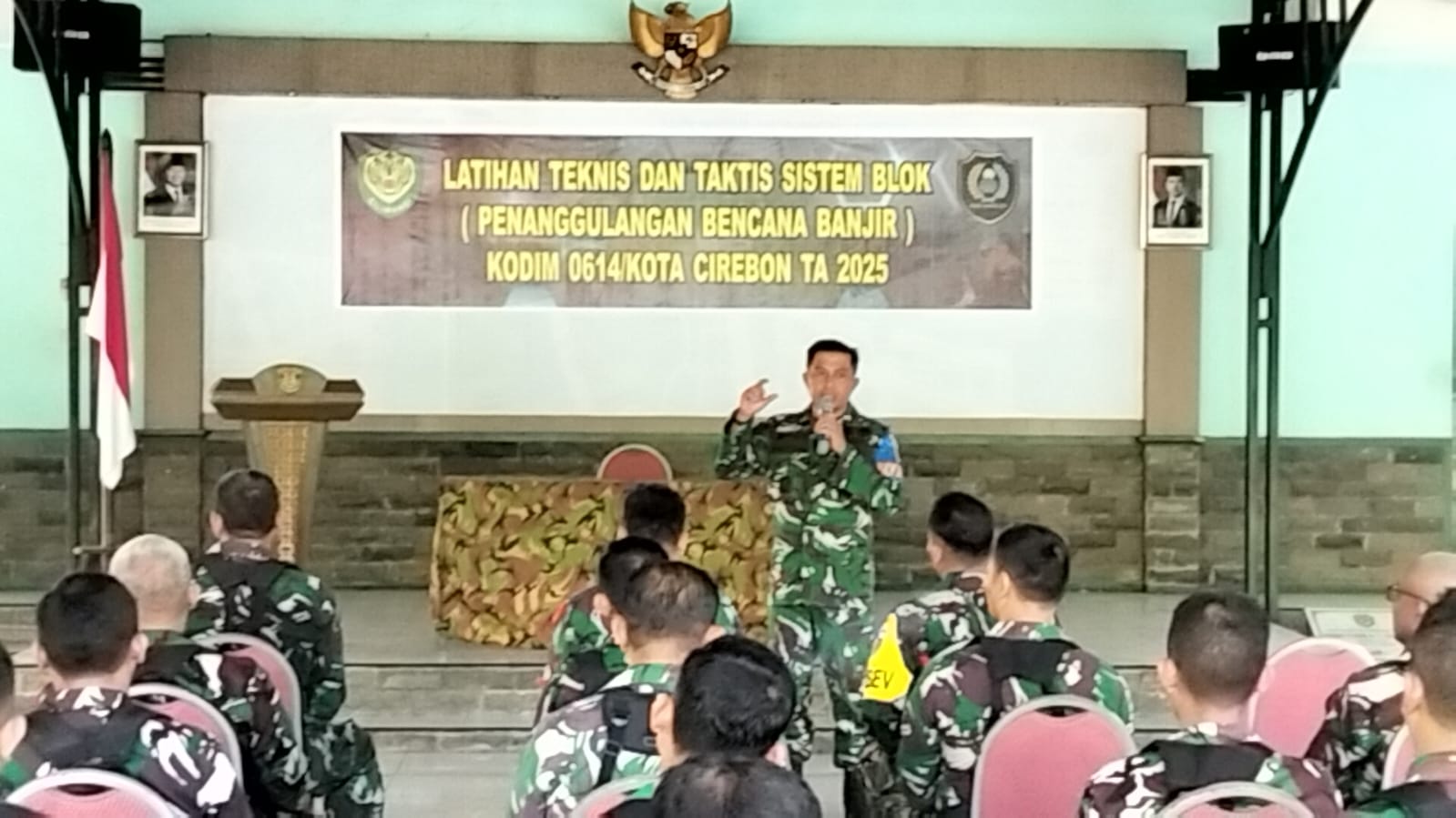 Kodim 0614/Kota Cirebon Gelar Latihan Penanggulangan Bencana Alam Banjir